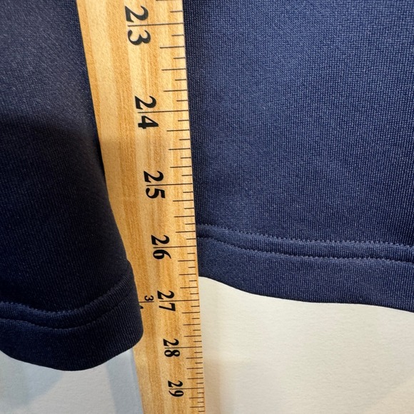 Under Armour ColdGear Mens L Navy Blue Mock Neck Long Sleeve Base Layer Shirt - Picture 4 of 6